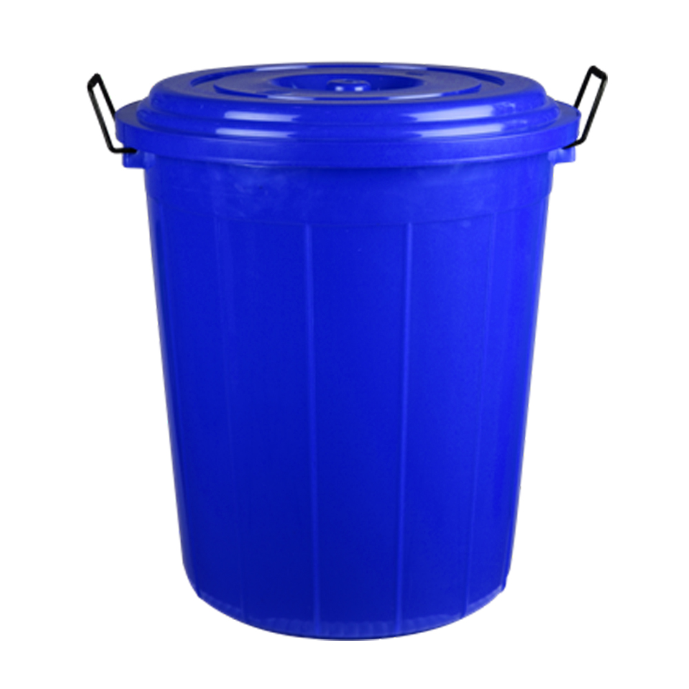 Plastic Drum With Lid (40 Ltr) (Blue)